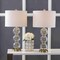 Jonathan Y Bella 27" Glass Triple-Sphere LED Table Lamp, Clear/Brass, 2PK JYL1070A-SET2 - alternate 4
