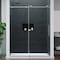 Anzzi 60in Reversible Frameless Sliding Deco-Glass Shower Door w/ Soft-Close System and Chrome Finish SD-AZ20-02CH - alternate 1
