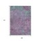 Homeroots 9' X 12' Lavender And Teal Blue Abstract Washable Indoor Outdoor Area Rug 618452 - alternate 2