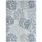 Homeroots 6' X 9' Navy Blue Sky Blue And Ivory Nautical Indoor Outdoor Area Rug 550199 - alternate 1