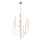 Vidalite Alina 9-Light Integrated LED Brass Chandelier, Rotatable Arms, Crystal Shades with Textured Effect CE1013053 - alternate 1