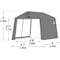 Shelterlogic Shed-in-a-Box 8 x 8 x 8 ft Grey 70423 - alternate 5