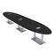 Skutchi Designs Oval Conference Table With Power Unit, 48 in W, 192 in L, Black HAR-OVL-48X192-DOU-U999ST19-ESIL - alternate 1