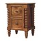 Homeroots 22" Brown Solid Wood Two Drawer Nightstand 701741 - alternate 2