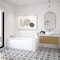 Maax Rubix 6030 Acrylic Alcove Left-Hand Drain Bathtub in White 105815-000-001-002 - alternate 1