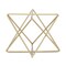 Homeroots 6" Gold Metal Open Geometric Tabletop Sculpture 635381 - alternate 2