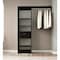 Homeroots 59" Black Wood And Metal Closet System 478419 - alternate 2