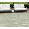 Homeroots 9' X 12' Artichoke Green And Ivory Abstract Washable Indoor Outdoor Area Rug 588490 - alternate 1