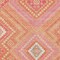 Homeroots 5' X 8' Coral Pink And Ivory Tribal Washable Indoor Outdoor Area Rug 598113 - alternate 2