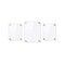 Azar Displays Floating Acrylic Gallery Wall Frame Set, 1" Stand off, Gold, 3PK 105704-GLD - alternate 1