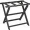 Homeroots Earth Friendly Dark Gray Folding Luggage Rack With Gray Straps 383084 - alternate 2