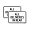 Signmission All Deliveries In Rear, 18'' X 24'' 2 Signs, Heavy Gauge Aluminum, 2PK A-1824-2PACK-25310 - alternate 1