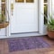Homeroots 2' X 3' Purple and Green Floral Washable Non Skid Indoor Outdoor Area Rug 564356 - alternate 3