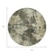 Homeroots 8' Brown And Beige Round Abstract Washable Indoor Outdoor Area Rug 630671 - alternate 2