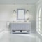 James Martin Vanities Breckenridge 60 in. Single Vanity, Serenity Blue, w/ 3 CM Eternal Jasmine Pearl Quartz Top 330-V60S-SRB-3EJP - alternate 2
