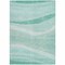Homeroots 5' X 8' Aqua And Sky Blue Abstract Washable Indoor Outdoor Area Rug 603702 - alternate 2