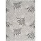 Homeroots 6' X 9' Gray Black And Ivory Palm Leaf Indoor Outdoor Area Rug 550187 - alternate 1