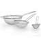 Oster Baldwyn 3 Piece Stainless Steel Mesh Strainer Set in Silver 141097.03 - alternate 2