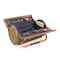 Picnic Time Family Of Brands Verona Wine & Cheese Picnic Basket, Adeline Collection - Navy with Coral Pattern 224-82-320-000-0 - alternate 1