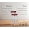 Armen Living Madrid 26" Counter Height Swivel Red Faux Leather and Brushed Stainless Steel Bar Stool LCMABABSRED26 - alternate 2