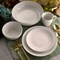 Elama Owen 18 Piece Porcelain Dinnerware Set with 2 Large Serving Bowls in White EL-OWEN - alternate 4