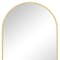 Homeroots 30" Gold Metal Arch Framed Accent Mirror 719124 - alternate 2