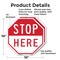 Signmission Stop Here, 10 inch X 10 inch, Aluminum Metal Signs, 2PK OC-A-2PACK-10-233 - alternate 2