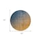 Homeroots 8' Gold Round Ombre Washable Indoor Outdoor Area Rug 563714 - alternate 2