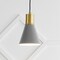 Jonathan Y Apollo 6" 1-Light Mid-Century Modern Iron LED Pendant, Gray/Brass Gold JYL6131C - alternate 2