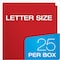 Oxford Twin Pocket Folders, Letter Size, Red, 25PK 57511 - alternate 2