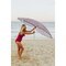 Picnic Time Family Of Brands 5.5 Ft. Portable Beach Umbrella, Vibe Collection - Navy Blue, Orange, & Gray Pattern 822-00-325-000-0 - alternate 2
