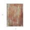 Homeroots 5' X 8' Orange Beige And Taupe Striped Washable Indoor Outdoor Area Rug 577260 - alternate 2
