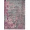 Homeroots 5' X 8' Blush Gray And Mauve Abstract Washable Indoor Outdoor Area Rug 618221 - alternate 4