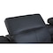Homeroots Black Italian Leather Power Reclining U Shaped Six Piece Corner Sectional With Console 476588 - alternate 3