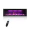 Edendirect 52.26-in W Black Wall mount LED Flat wall Electric Fireplace with Remote Control Included ZR-BI50 - alternate 1