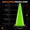 Xpose Safety Traffic Safety Cone, 28 in, Premium PVC, No Collar, Lime Green, 24 pk LTC28-24-X-S - alternate 3