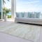 Homeroots 10' X 14' Beige Striped Washable Indoor Outdoor Area Rug 608105 - alternate 2