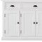 Homeroots 57in White Solid Wood Three Drawer Sideboard 388224 - alternate 3