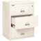 Fireking 3 Drawer, 1 Hr Fire & Impact Rated, 31" Wide Lateral Ivory White 3-3122-CIW - alternate 2