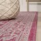 Jonathan Y Sinjuri Medallion Textured Weave Fuchsia/Light Gray 3 ft. x 5 ft. Indoor/Outdoor Area Rug SMB101G-3 - alternate 2