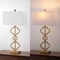 Jonathan Y Selina 32" Iron Ogee Trellis Modern LED USB Table Lamp, Gold Painting JYL3071A - alternate 3