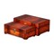 Homeroots Set of Two Brown Wood Box With Lid, 2PK 489368 - alternate 3