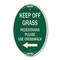 Signmission Lawn Boss Sign Stake Kit, 12 Inch X 18 Inch Architectural Oval, Heavy Gauge Aluminum A-OV-G-1218-23888 - alternate 1
