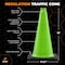 Xpose Safety Traffic Safety Cone, 18 in, Premium PVC, No Collar, Lime Green, 48 pk LTC18-48-X - alternate 2