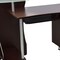 Homeroots 51" Chocolate Wood and Stainless Steel Computer Desk 723742 - alternate 5