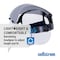 Sellstrom Ratchet Face Shield Assembly, Clear Visor, 8" Height, Ratchet Suspension, Uncoated Lens, Grey S30110 - alternate 3