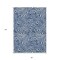 Homeroots 8' X 10' Navy Blue And Ivory Abstract Washable Indoor Outdoor Area Rug 598983 - alternate 2