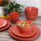 Elama Malibu Jasper 16-Piece Stoneware Dinnerware Set in Orange ELM-MALIBU-JASPER - alternate 4