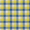 Homeroots 9' X 12' Yellow Blue And Beige Plaid Washable Indoor Outdoor Area Rug 601450 - alternate 4