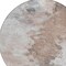 Homeroots 8' Brown Ivory And Gray Round Abstract Washable Indoor Outdoor Area Rug 617409 - alternate 4